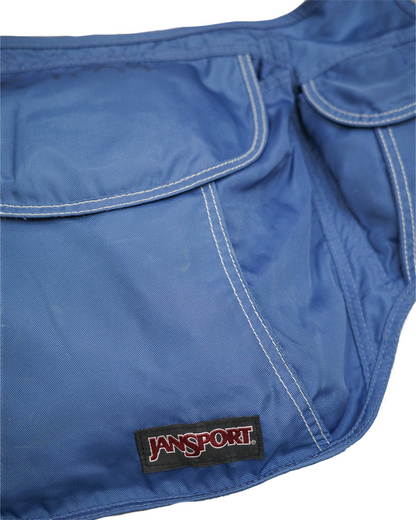 Jansport Navy Triple Compartments Crossbody Bag