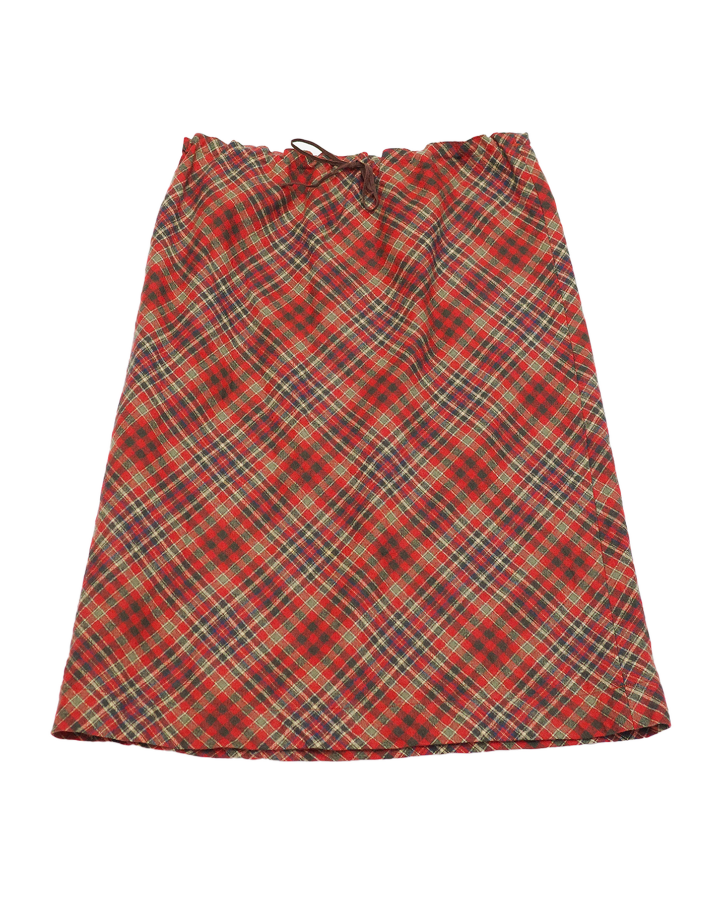 Red Checked Skirt