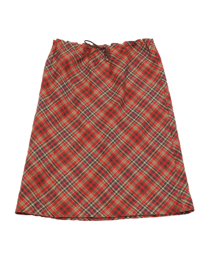 Red Checked Skirt