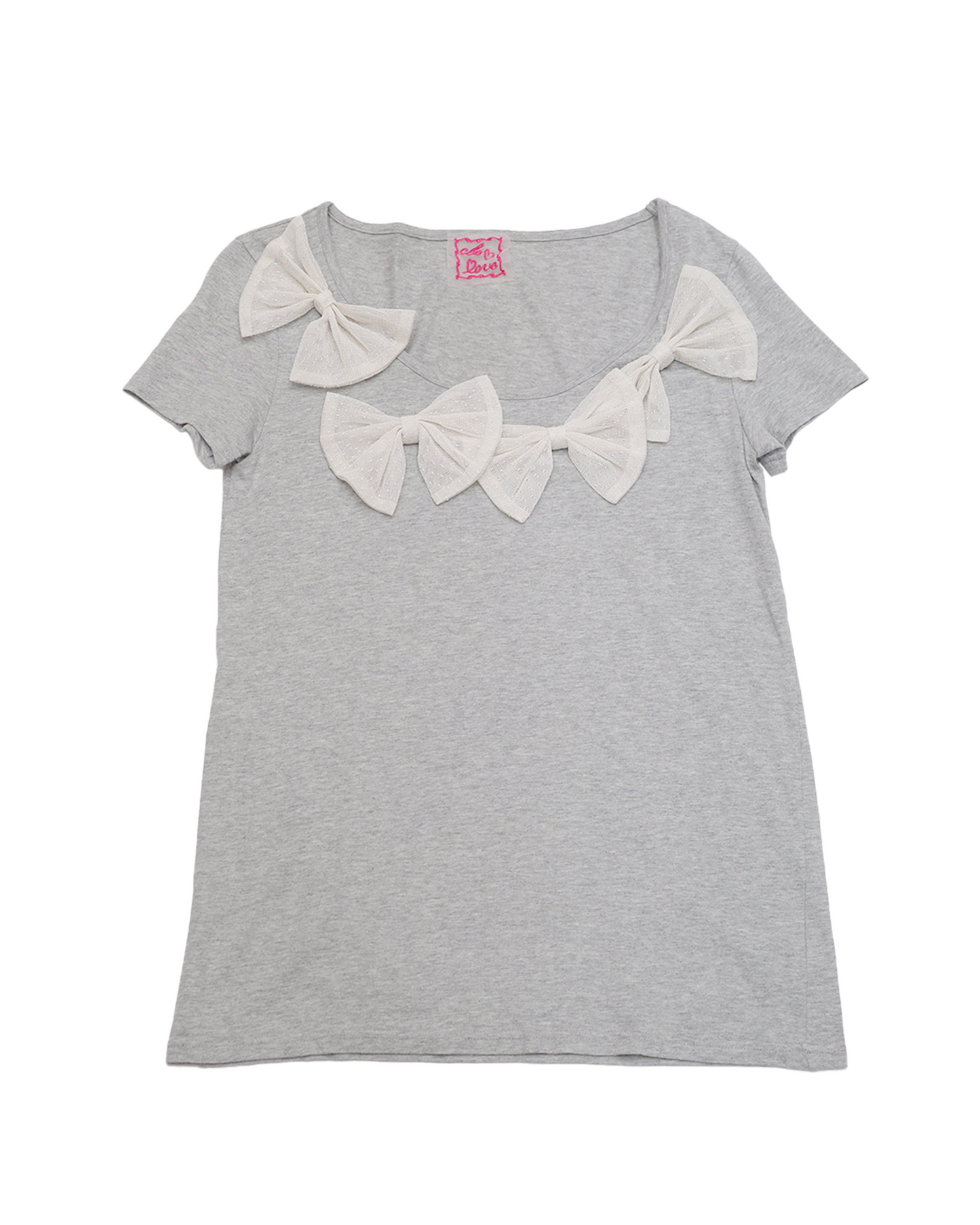 Grey Bow Tee