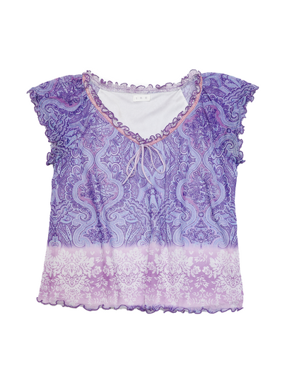 Purple Paisley Top