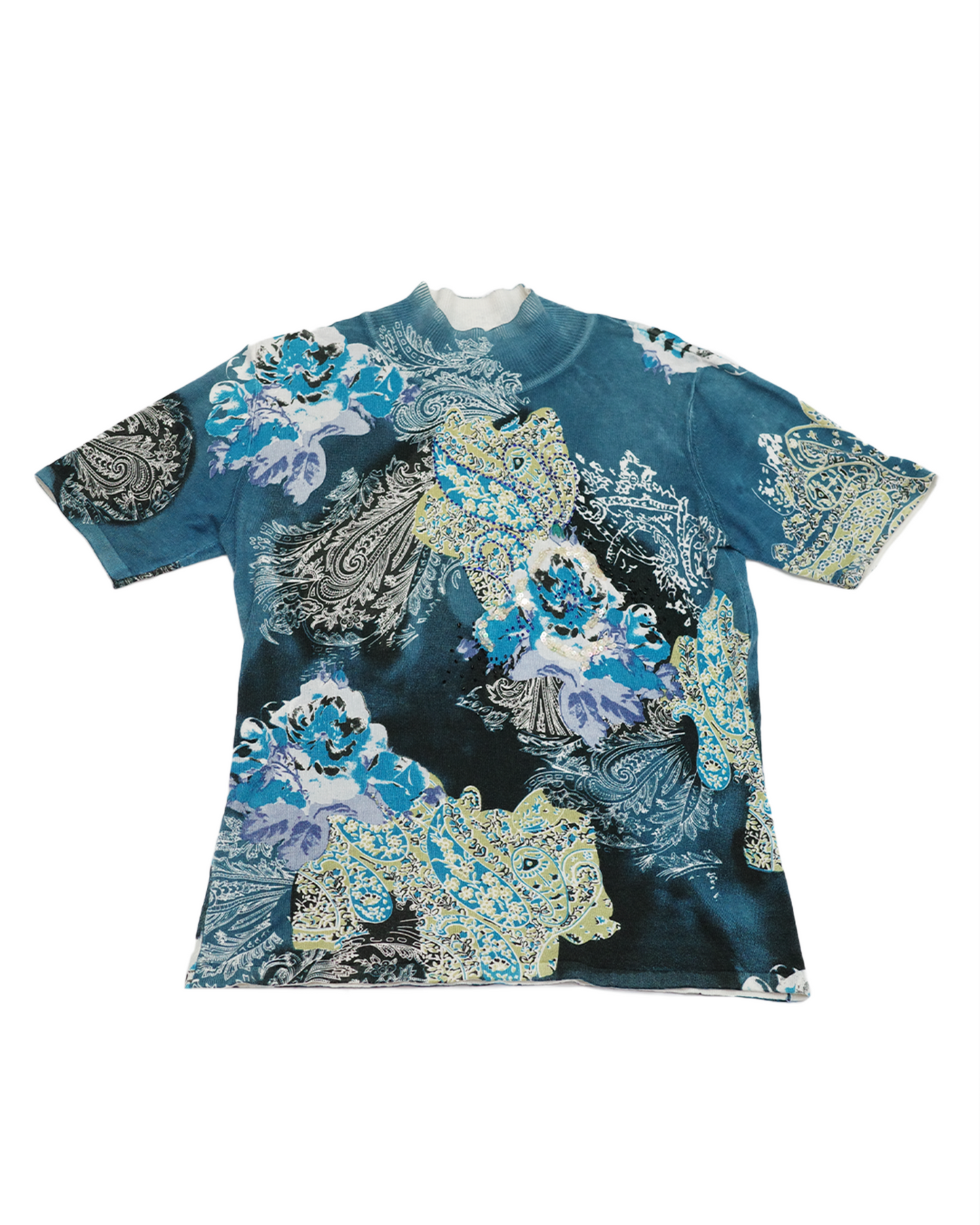 Blue Pattern Top