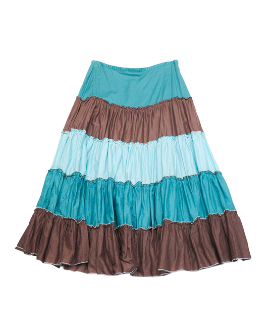 Minty Choco Tiered Skirt