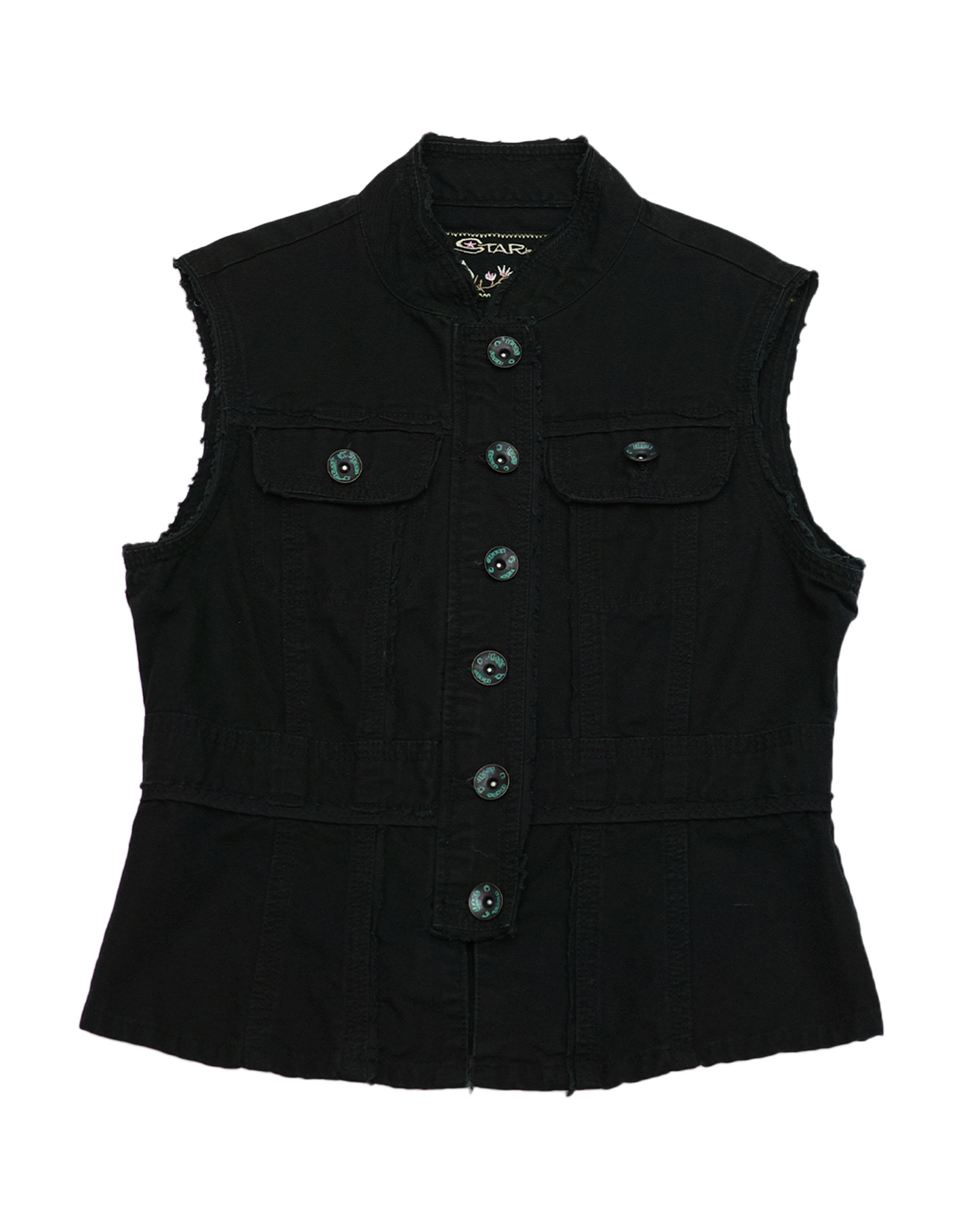 Black Studded Vest