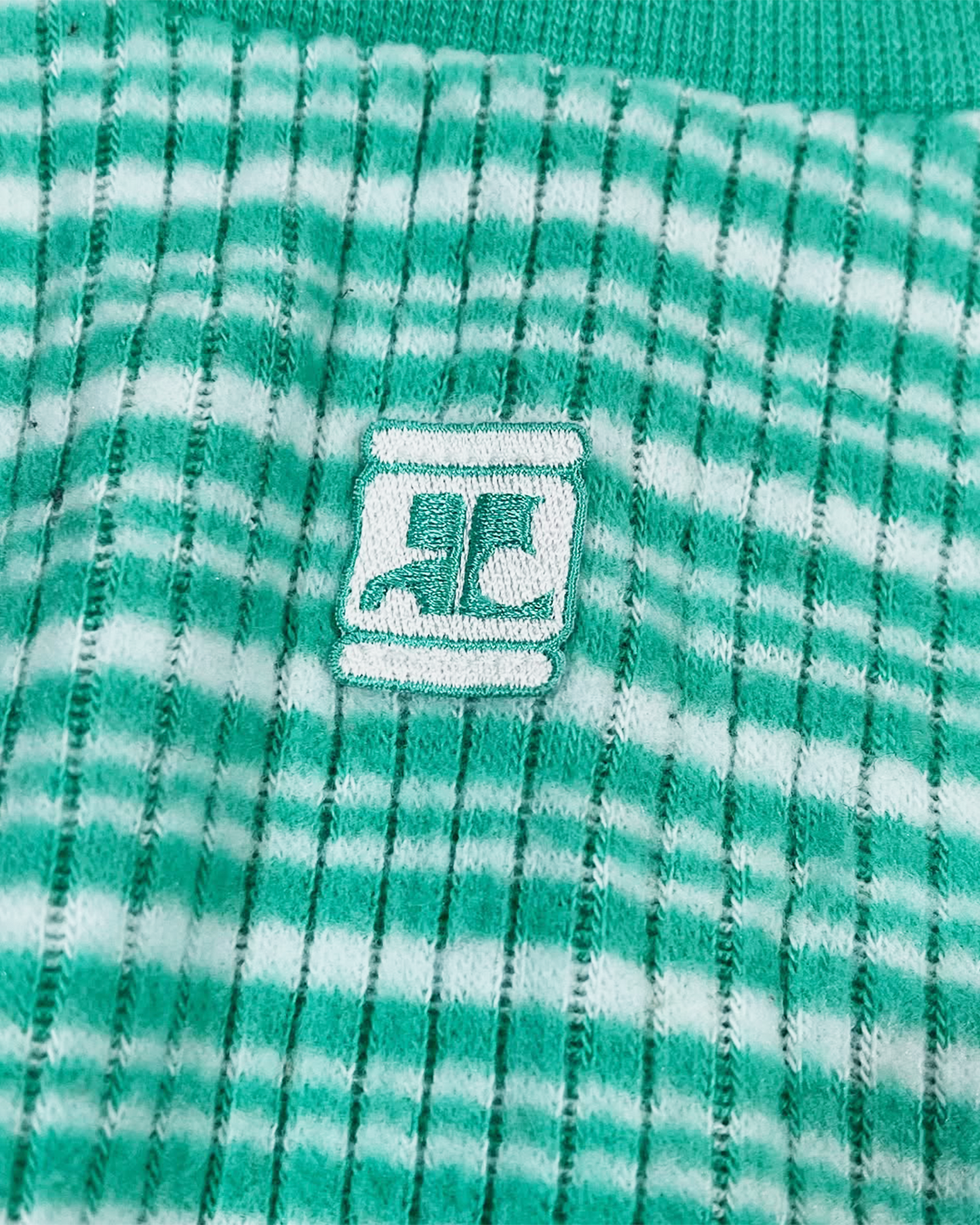 Courreges Green Stripe Top