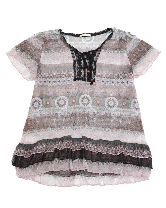 Boho Sheer Top