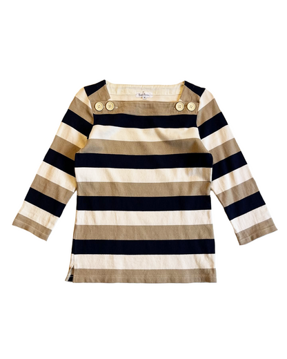 Cream Striped Top
