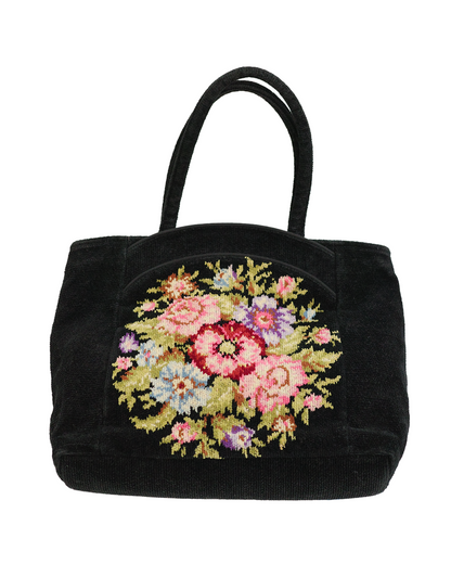 Feiler Black Floral Bag