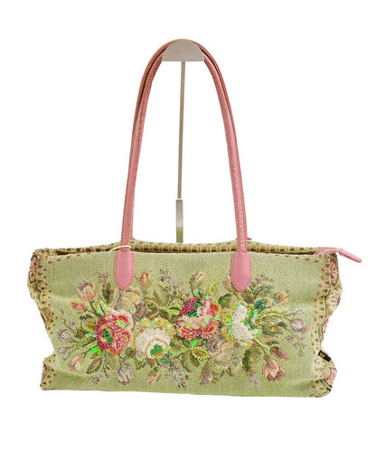 Think Bee! Beads & Sequins Floral Bag