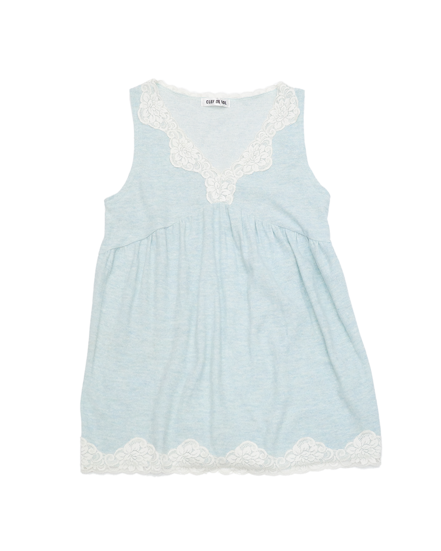 Light Blue Lace Babydoll Cami
