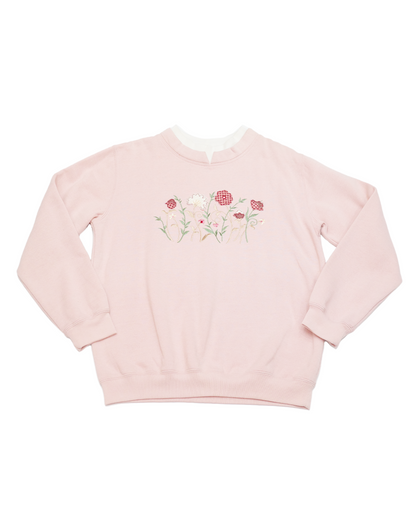 Dusty Pink Flower Sweater