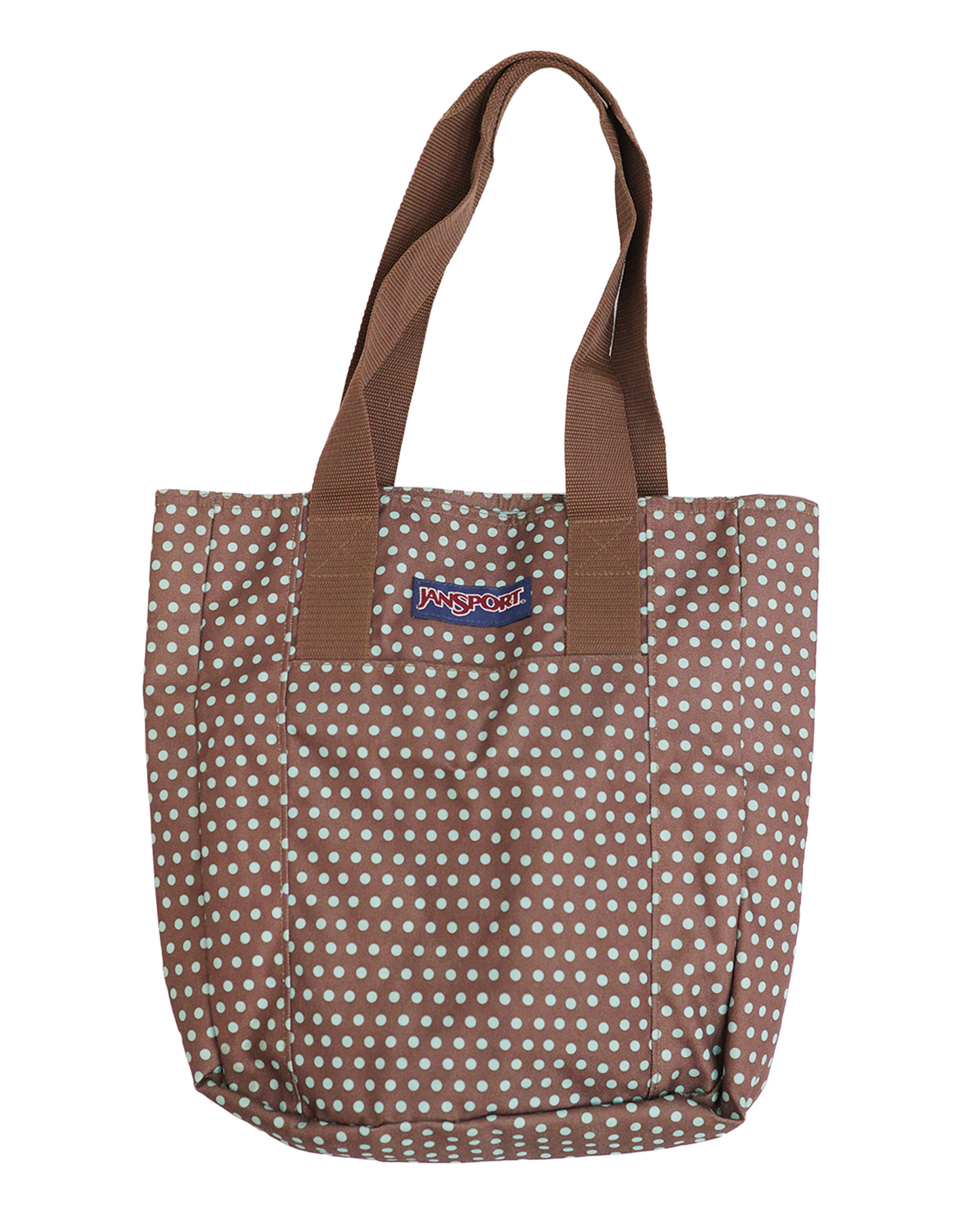 Jansport Brown x Mint Dots Tote Bag