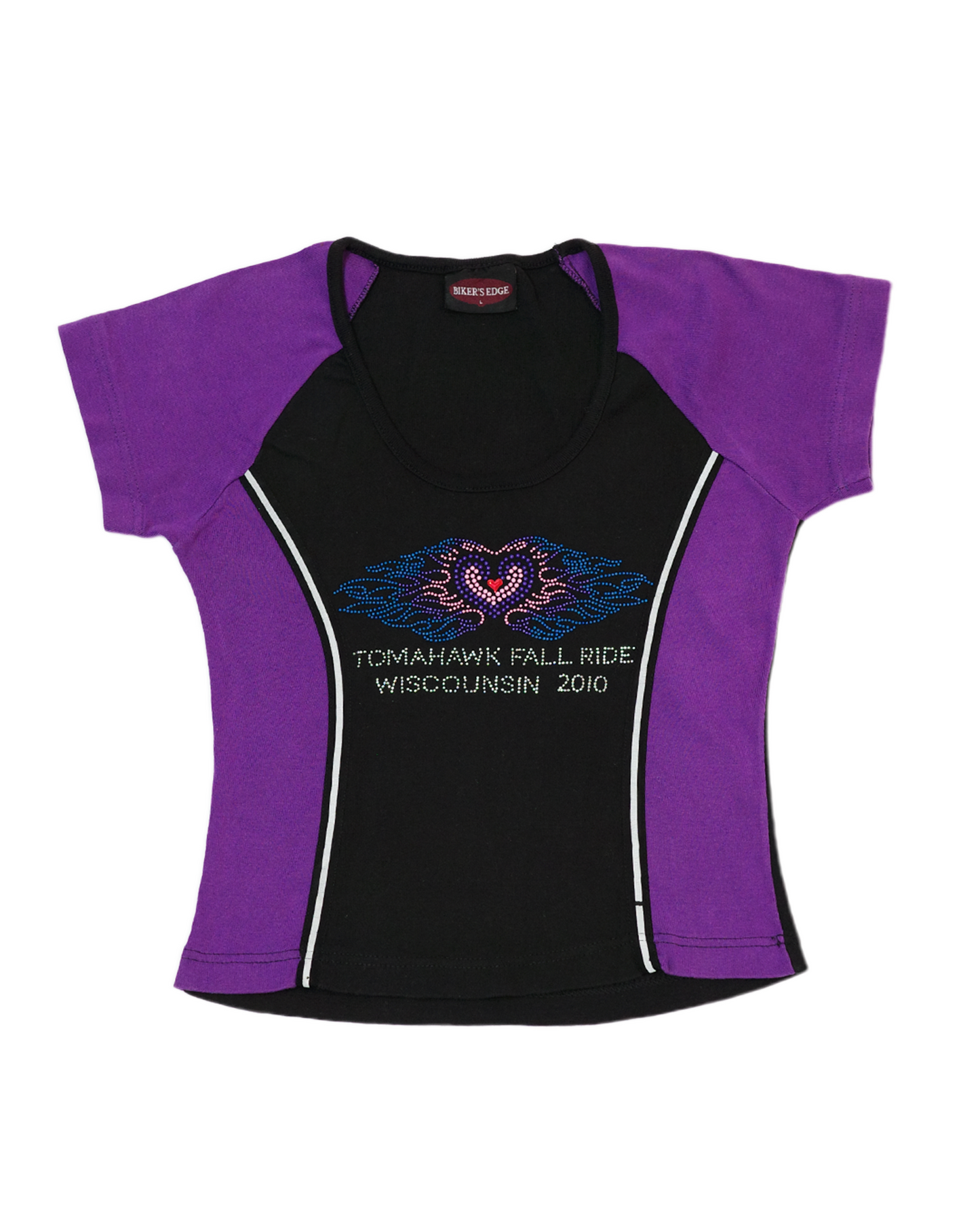 Heart Fire Rhinestones Tee