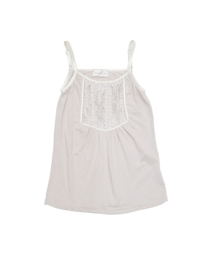Light Mauve Ruffled Lace Cami