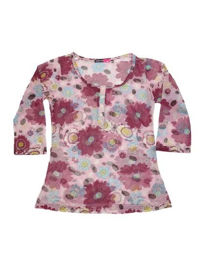 Sheer Floral Top