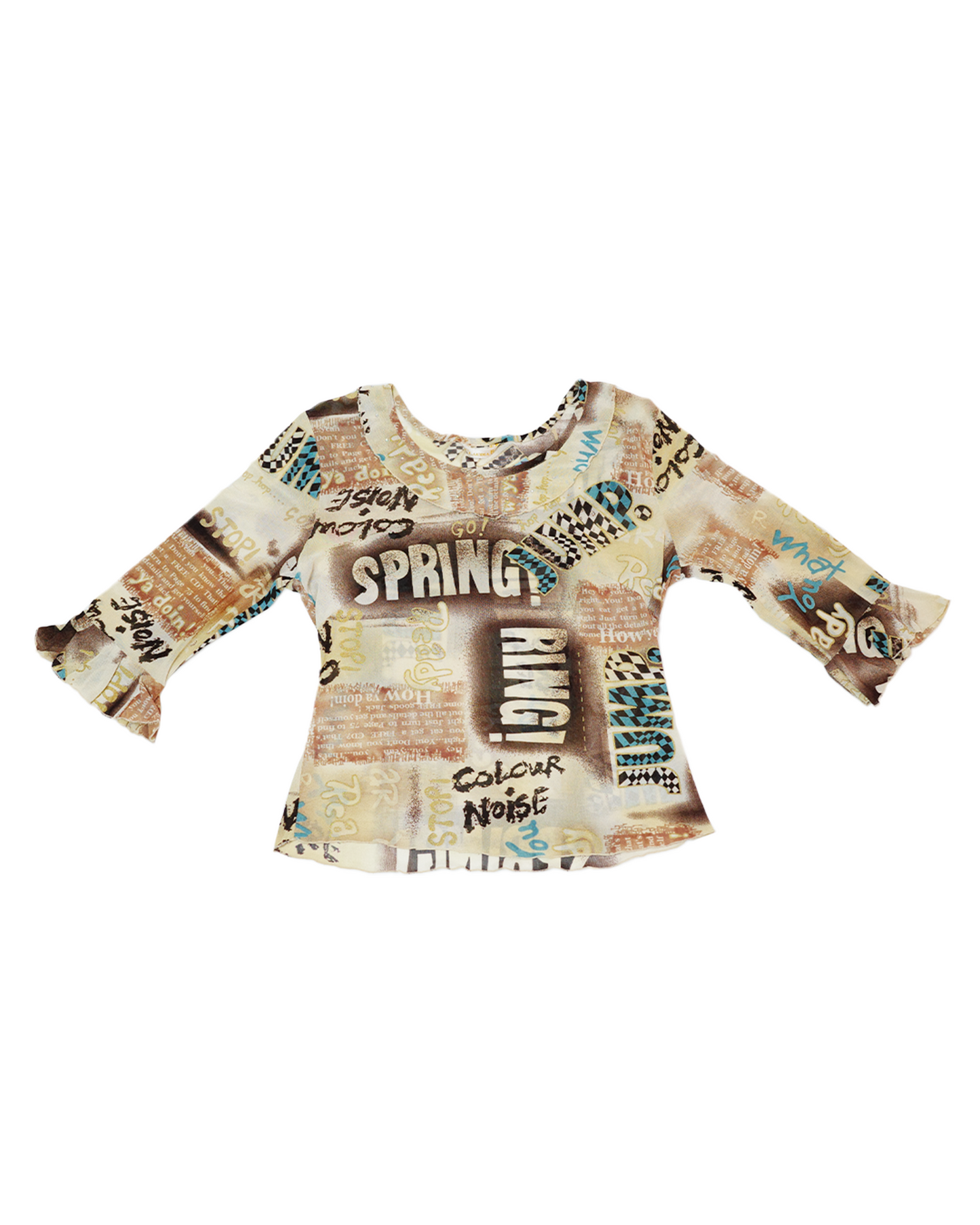 Graphic Chiffon Top