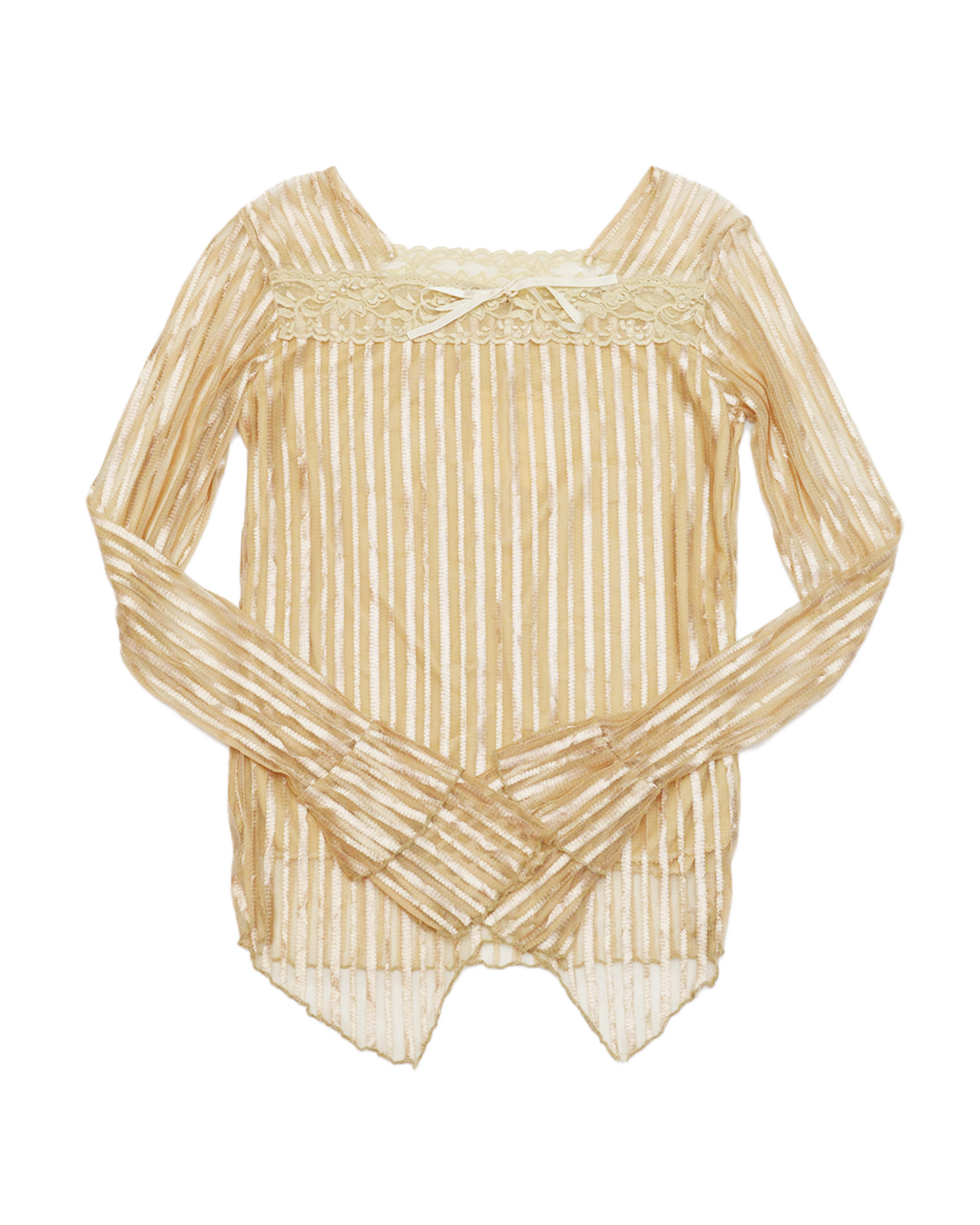 Lace Sqaure Neck Blouse