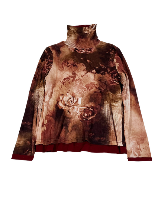 Brown Rose Top