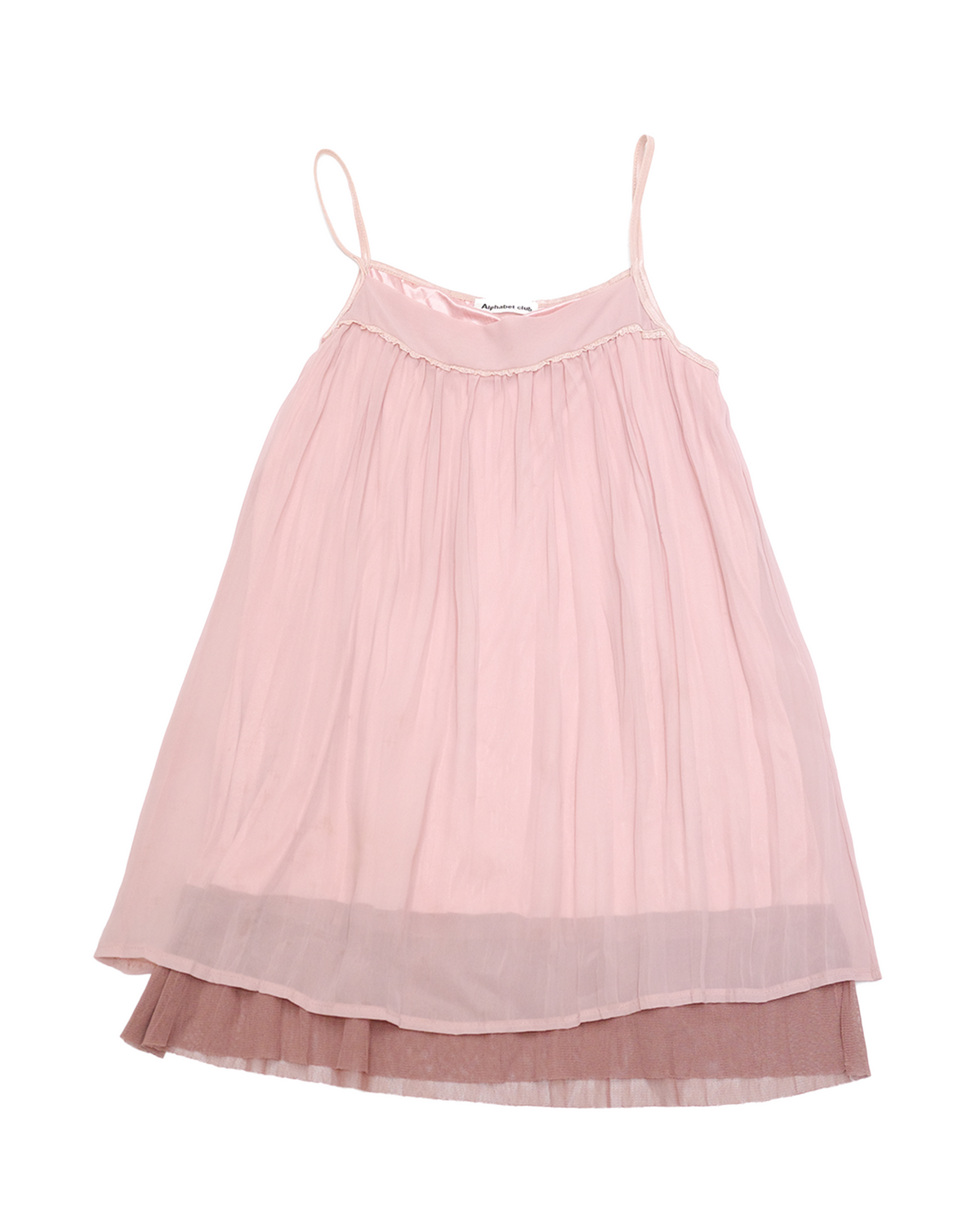 Dusty Pink Layered Chiffon Cami Dress
