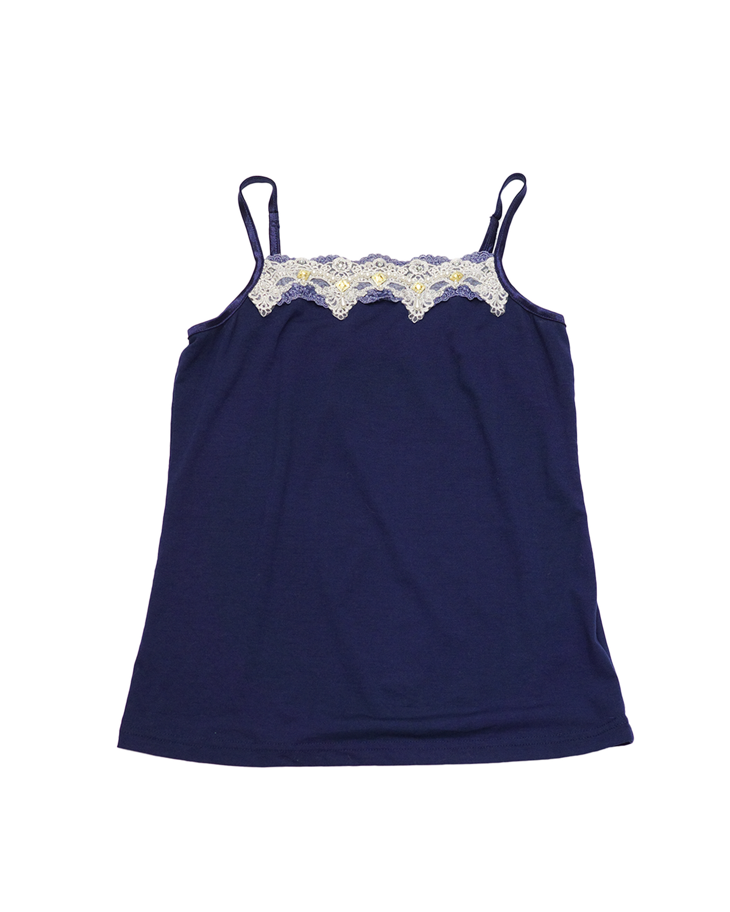 Axes Femme Royal Blue Lace-Trim Cami