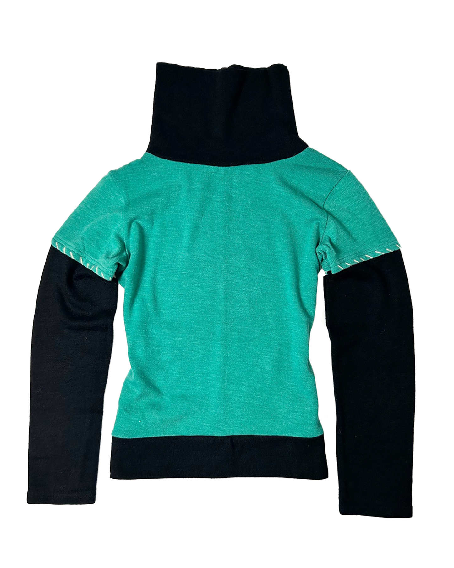 Turquoise Two-tone Top