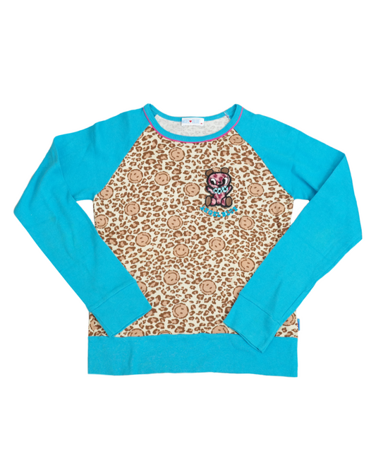 Angel Blue Leopard Top