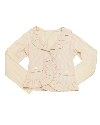 Ruffled Hem Blazer