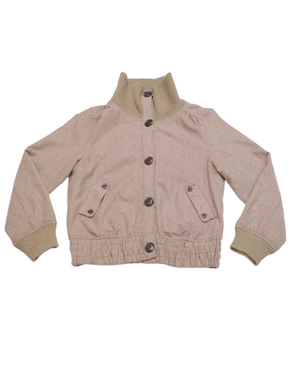 Tweed High-neck Jacket