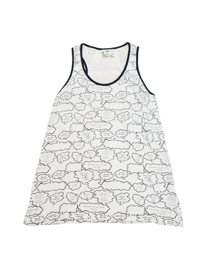 White Speech Bubble Tank