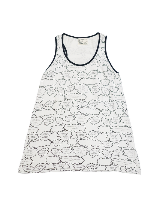 White Speech Bubble Tank