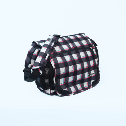 Jansport Black Checked Messenger Bag