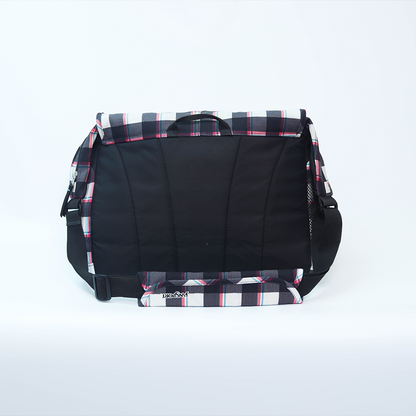 Jansport Black Checked Messenger Bag
