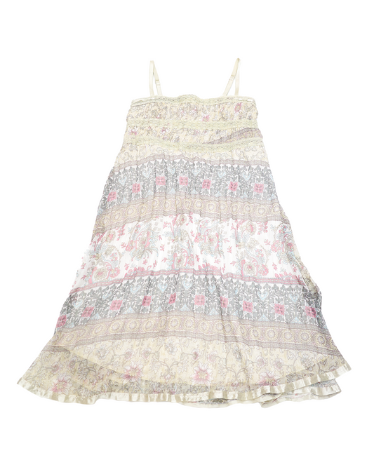 Cream Floral Cami Dress