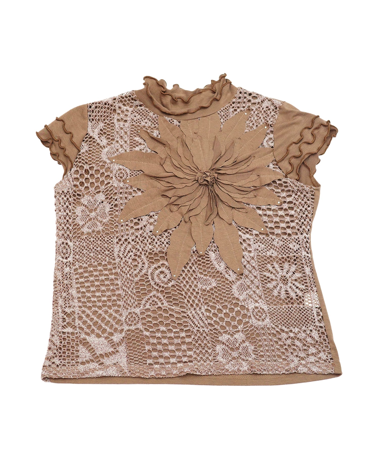 Brown Crochet Top