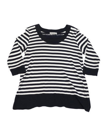 Lace Striped Top