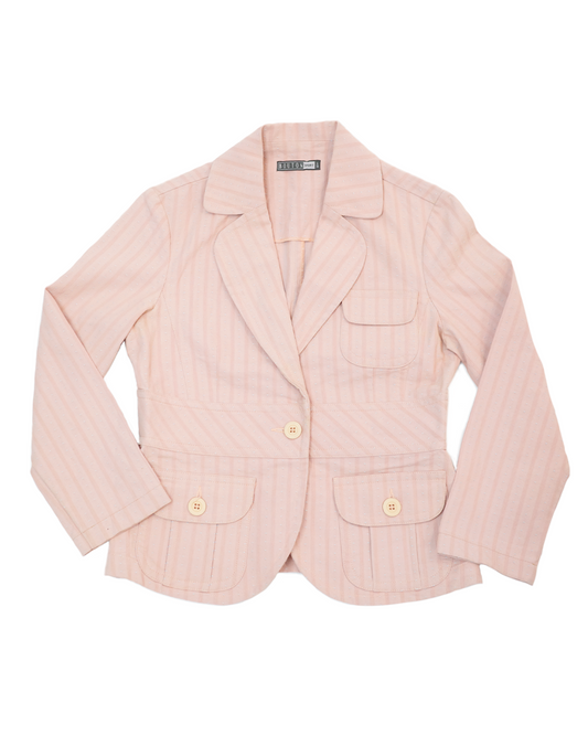 Pink Stripe and Dots Blazer
