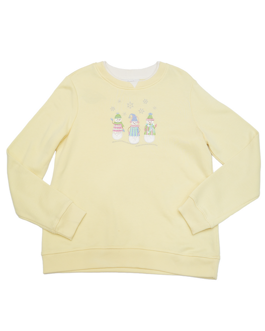 Baby Yellow Snowmen Sweater