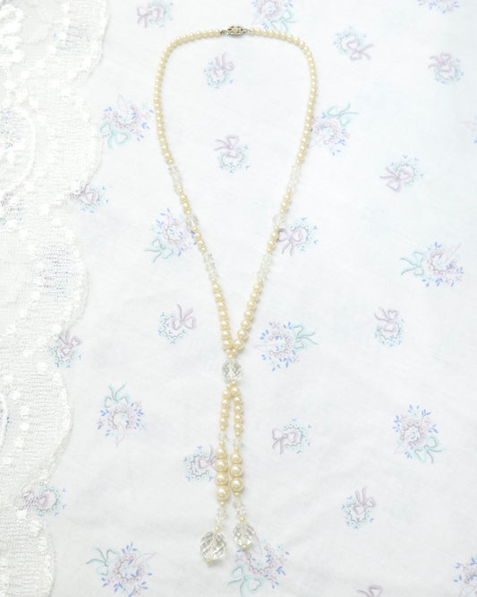Crytsal Beads & Pearl Necklace