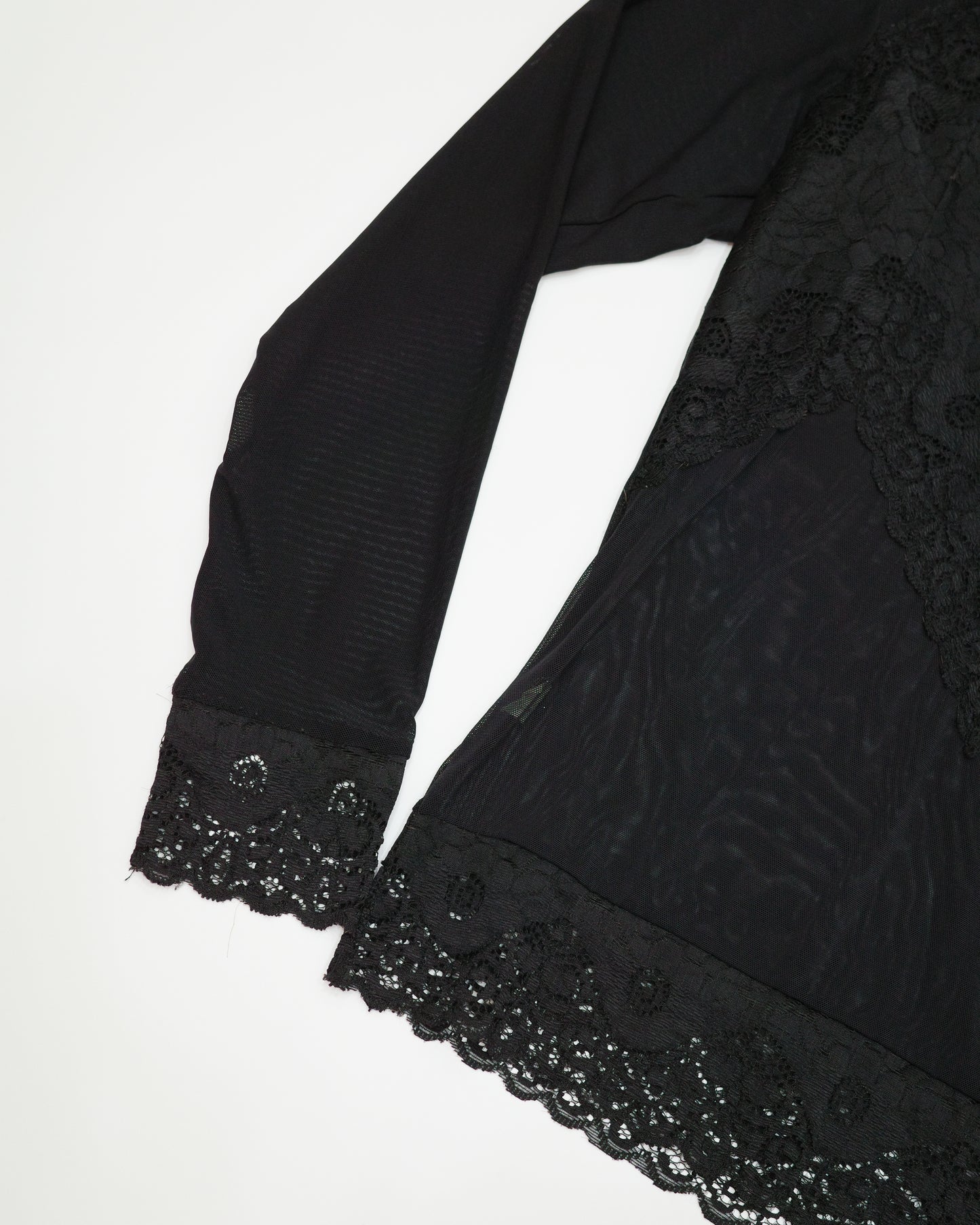 Sheer Lace Black Top