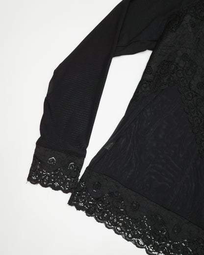 Sheer Lace Black Top