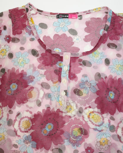 Sheer Floral Top