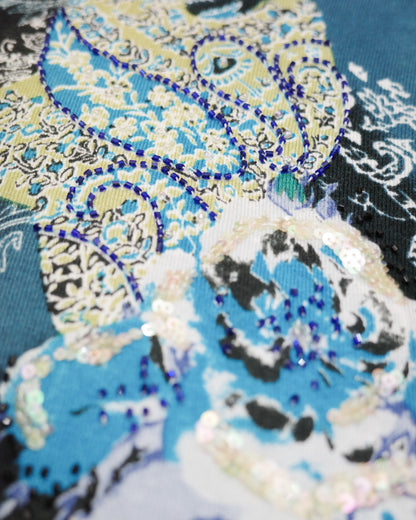 Blue Pattern Top