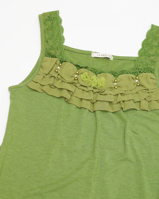 Axes Femme Green Lace Cami
