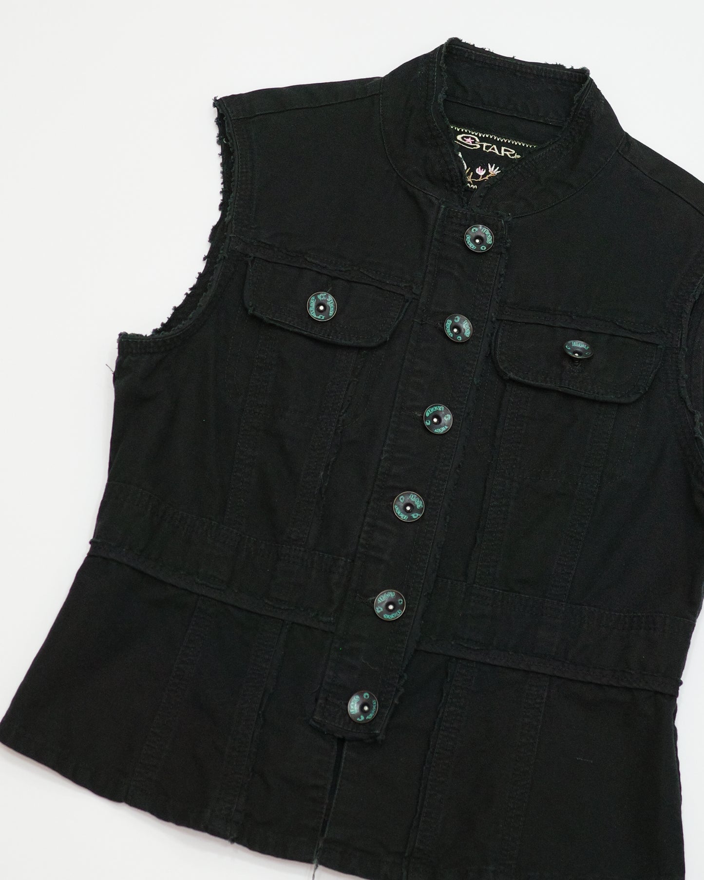 Black Studded Vest