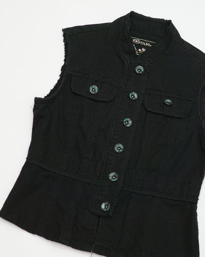Black Studded Vest