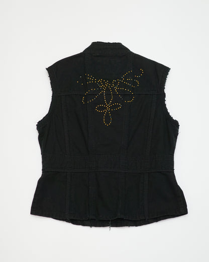 Black Studded Vest