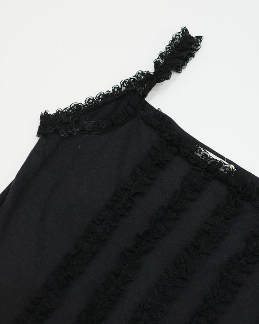 Black Ruffle Cami