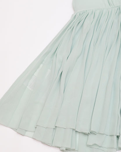 Jill Stuart Mint Pleated Blouse