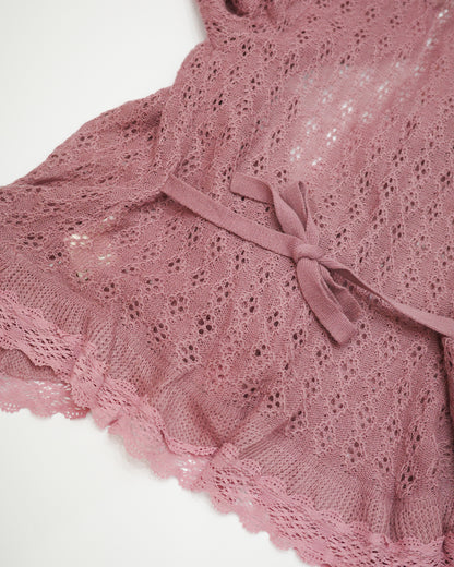 Purple Lace Cardigan