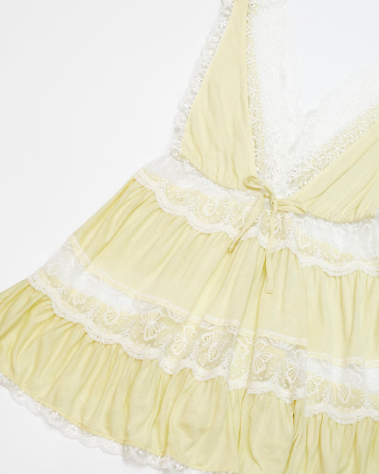 Baby Yellow Lace Top